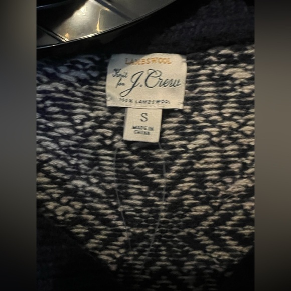 NWT J. Crew Fair Isle Lambswool Half-Zip Sweater S - Picture 10 of 10